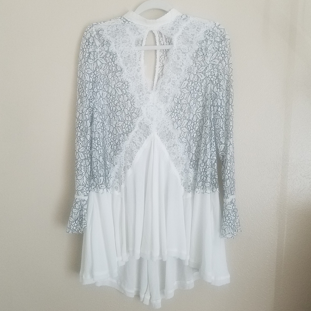 đź’ĄSOLDđź’ĄFree People Tell Tale Lace Tunic Dress S - Picture 5 of 12